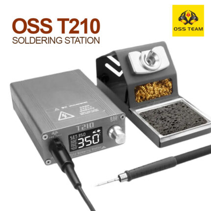 OSS T210 Pro 75W LED Display Auto Sleep Heating Soldering iron Station With 3 Solder Tips