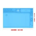 Relife RL-160B Microscope Maintenance Aluminum Alloy Mat for PCB - Image 5