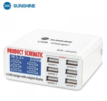 Sunshine SS-304Q 6 Port USB Smart Lightning Charger